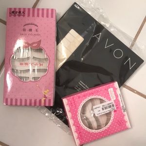 1 pack of 16 nail strips & 2 boxes of false lashes